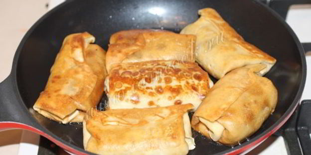 блинчики на молоке с мясом