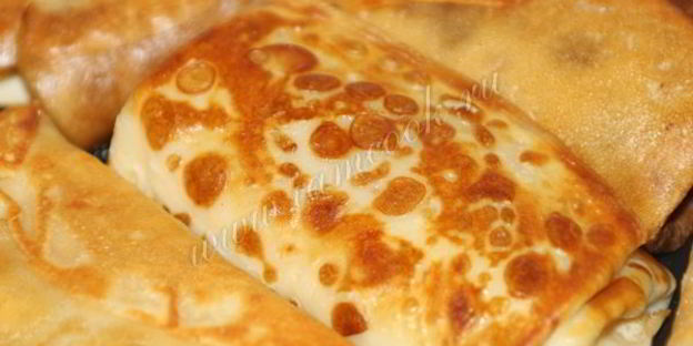 блинчики на молоке с мясом