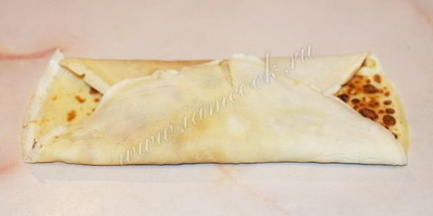 блинчики на молоке с мясом