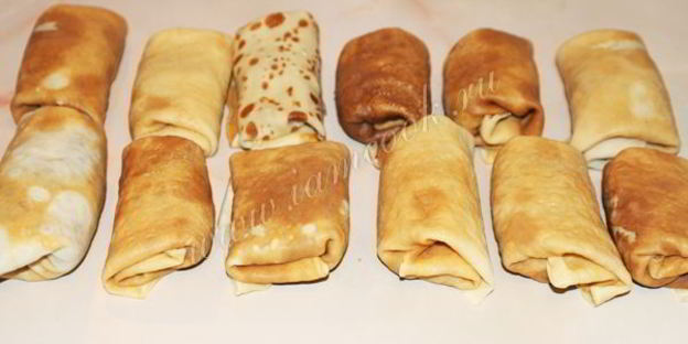 блинчики на молоке с мясом