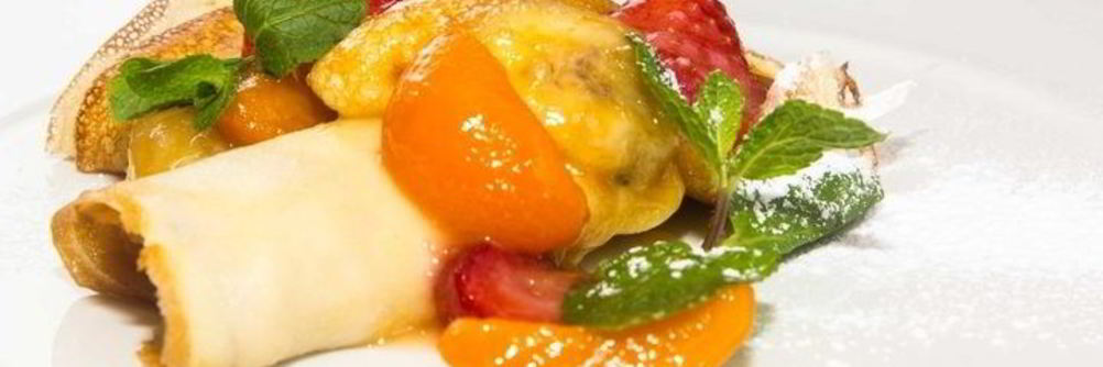 Блинчики с фруктами