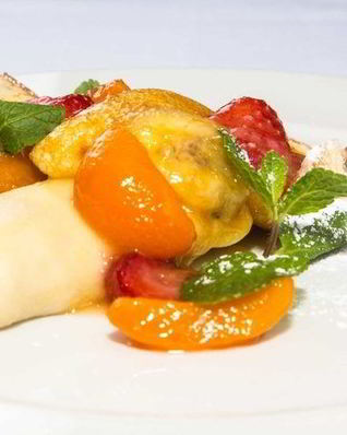 Блинчики с фруктами