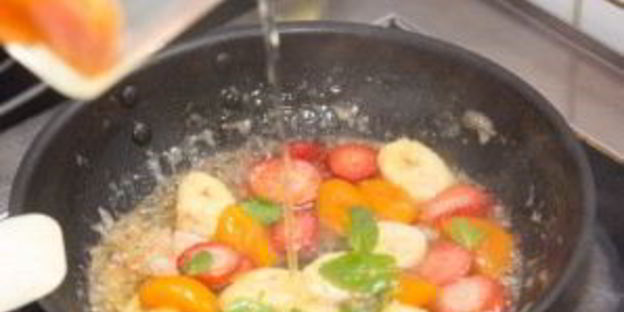 блинчики с фруктами