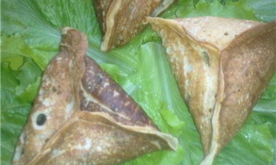 Рецепт блинчиков с грибами и сыром