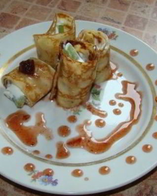 Блинчики с киви