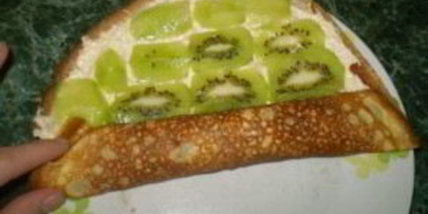 блинчики с киви