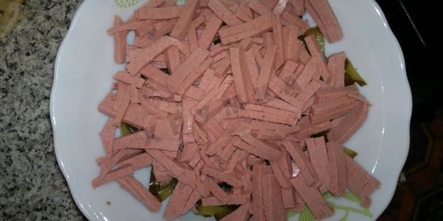 блинчики с колбаской