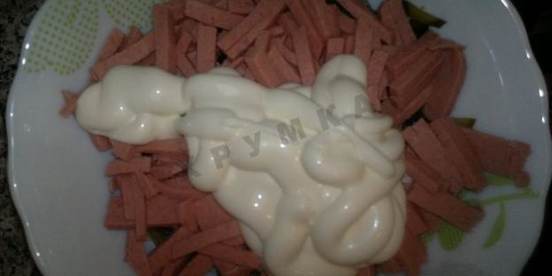 блинчики с колбаской