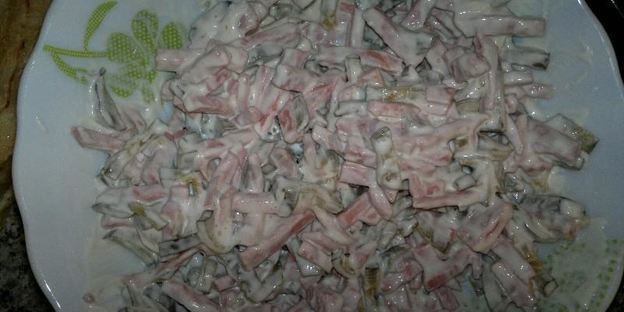 блинчики с колбаской