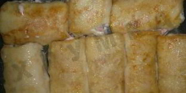 блинчики с колбаской