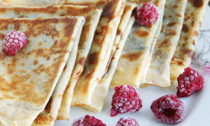 Рецепт блинчиков с корицей и сахаром