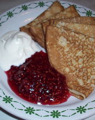 Блинчики с кукурузной мукой