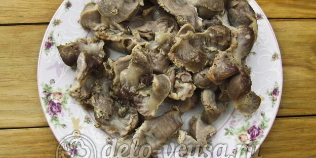 блинчики с куриными желудками