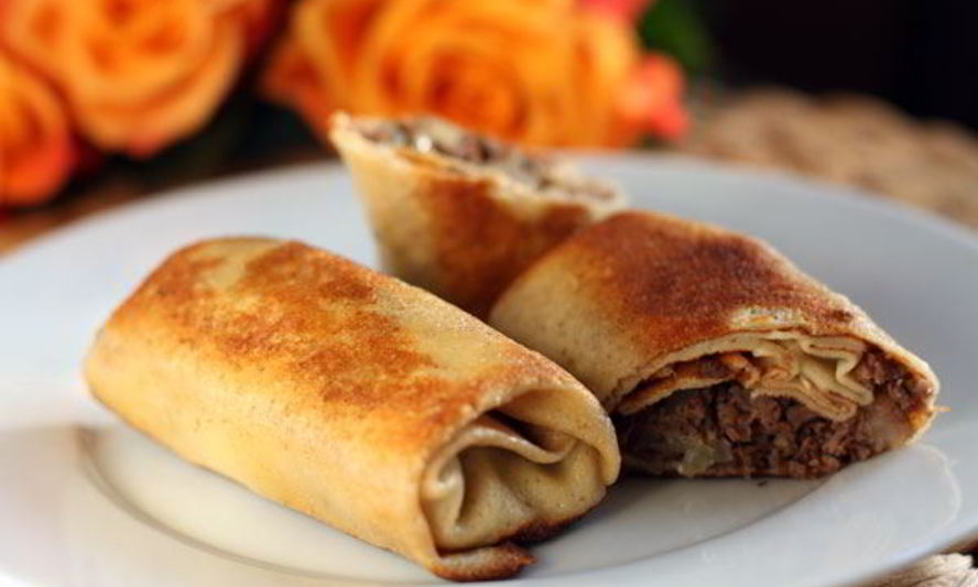 Рецепт блинчиков с мясом