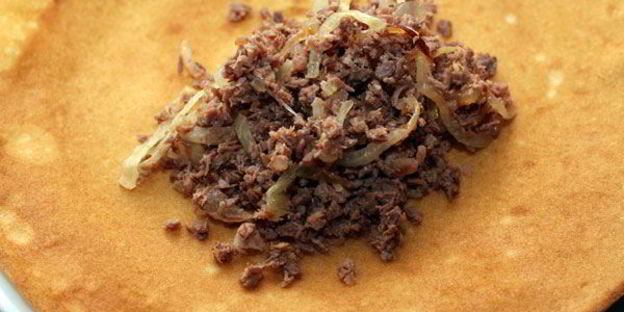 блинчики с мясом