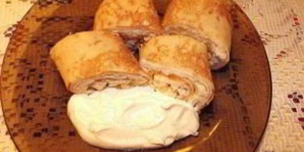 блинчики с начинкой из курицы