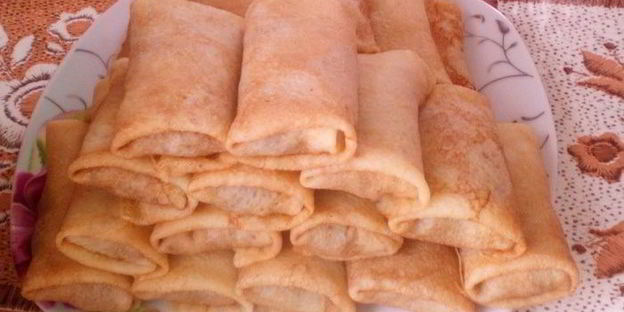 блинчики с печенью и яблоком