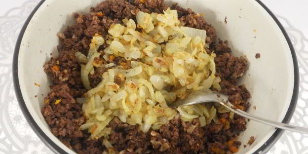 блинчики со свиным сердцем и легкими