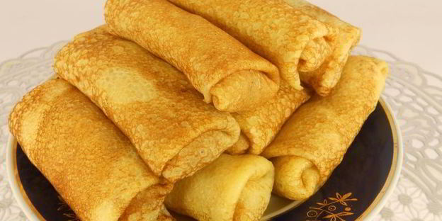 блинчики со свиным сердцем и легкими