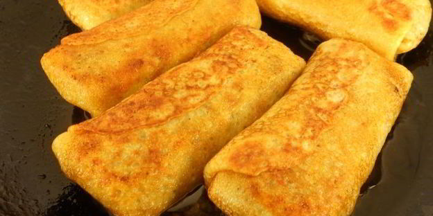 блинчики со свиным сердцем и легкими