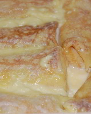 Блинчики в ванильном соусе