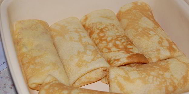 блинчики в ванильном соусе