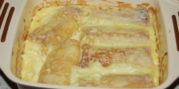 блинчики в ванильном соусе