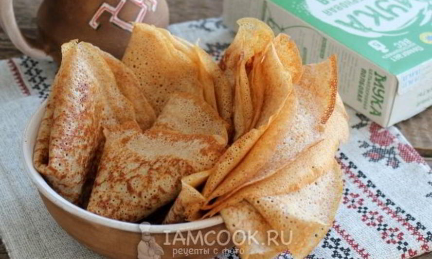 Рецепт блинов из полбяной муки