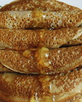 Блины из ржаной муки без дрожжей