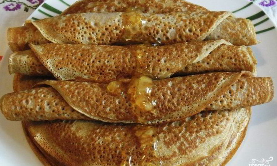 Рецепт блинов из ржаной муки без дрожжей