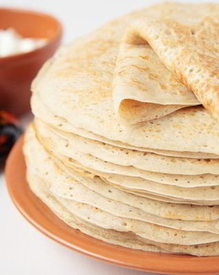 Блины на кефире дрожжевые