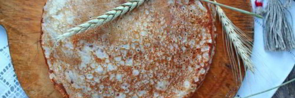 Блины на кефире с водкой и гречневой мукой