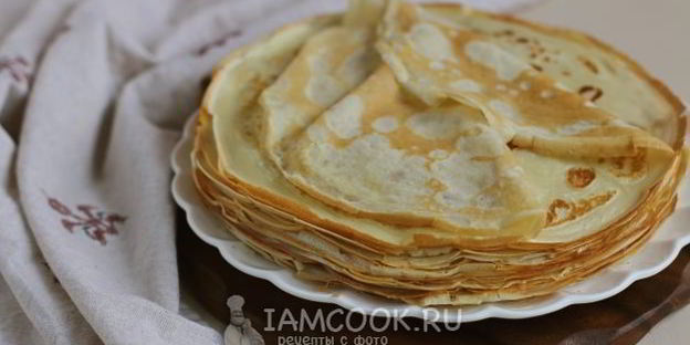 блины на молоке и кефире