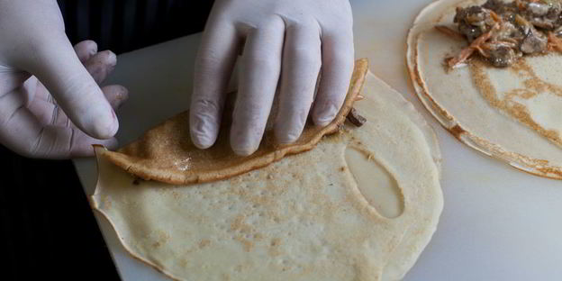 блины с куриной печенью и морковью