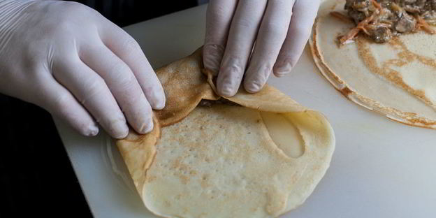 блины с куриной печенью и морковью