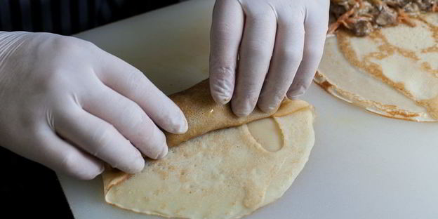 блины с куриной печенью и морковью