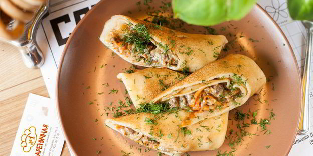 блины с куриной печенью и морковью