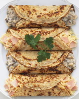 Блины с курицей