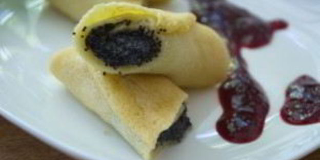 блины с маковой начинкой