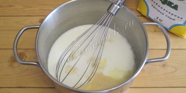 блины с припеком из сыра и зелени