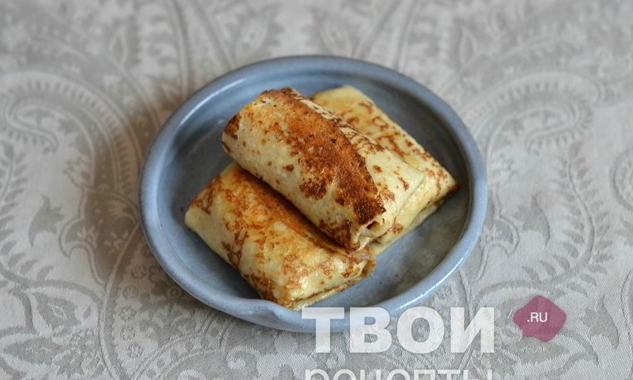 Рецепт блинов с рыбой