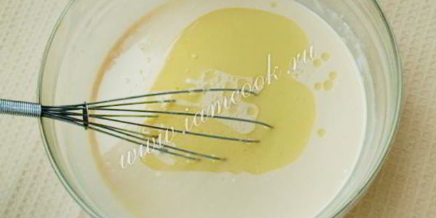 блины с семгой и плавленным сыром