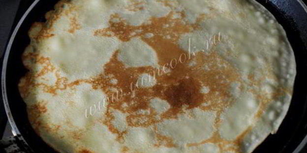 блины с семгой и плавленным сыром