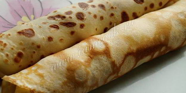 блины с семгой и плавленным сыром