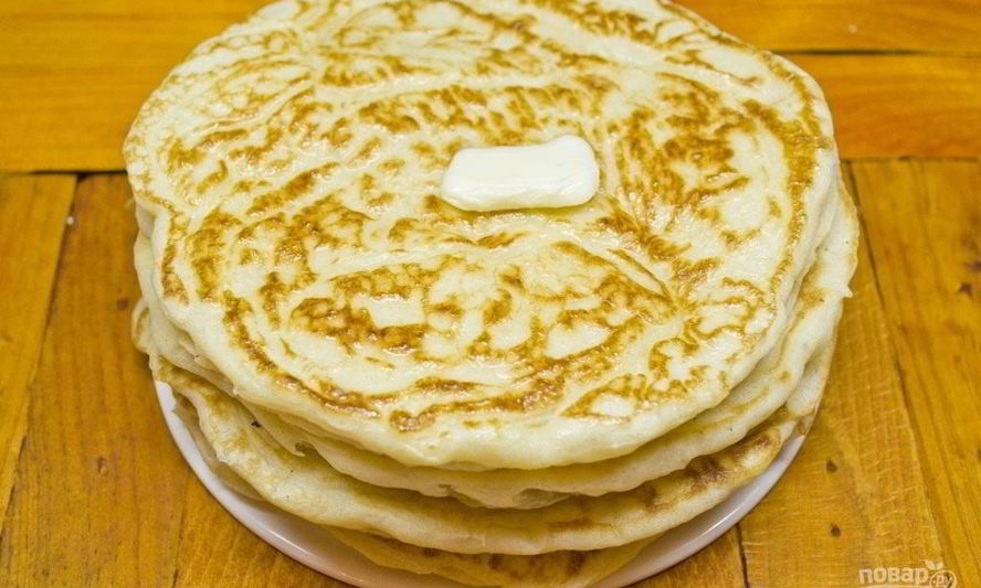 Рецепт блинов толстых на молоке
