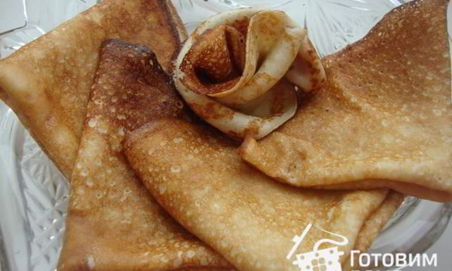 Рецепт блинов творожных заварных