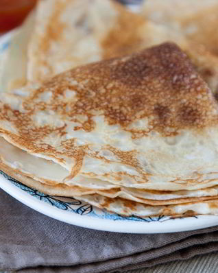 Блины заварные на кефире