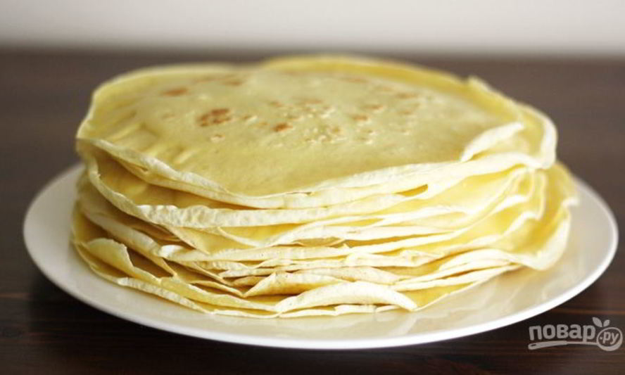 Рецепт быстрых блинчиков на молоке