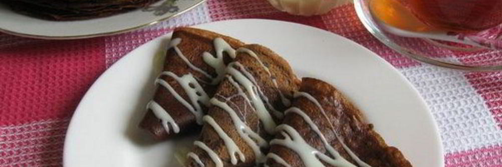 Домашние шоколадные блинчики на молоке