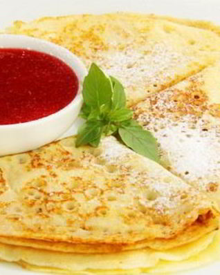 Домашние тонкие блины на молоке